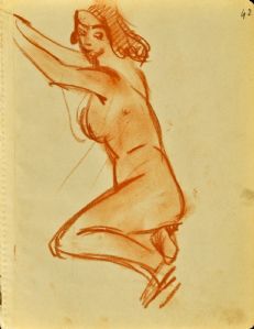 Aktstudie, 22. Januar 1930